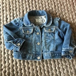 🔥3/$20🔥 Baby Gap Lined Denim Jean Jacket